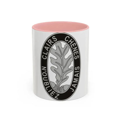 6 Engineer Battalion (U.S. Army) Accent Coffee Mug 11oz Pink - Go Mug Yourself