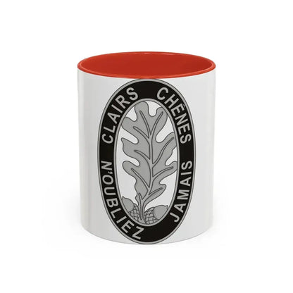 6 Engineer Battalion (U.S. Army) Accent Coffee Mug 11oz Red - Go Mug Yourself