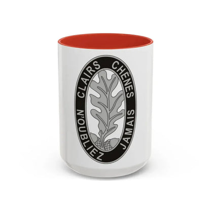6 Engineer Battalion (U.S. Army) Accent Coffee Mug 15oz Red - Go Mug Yourself