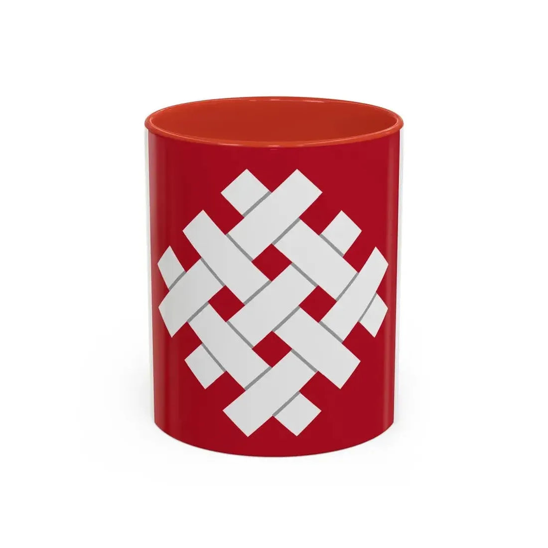 6 Group (U.S. Army) Accent Coffee Mug 11oz Red - Go Mug Yourself