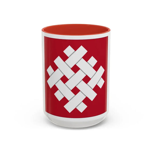 6 Group (U.S. Army) Accent Coffee Mug 15oz Red - Go Mug Yourself