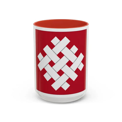 6 Group (U.S. Army) Accent Coffee Mug 15oz Red - Go Mug Yourself