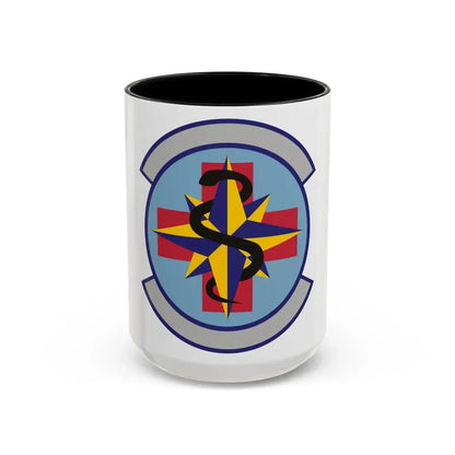 6 Healthcare Operations Squadron AMC (U.S. Air Force) Accent Coffee Mug 15oz Black - Go Mug Yourself