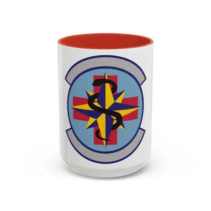 6 Healthcare Operations Squadron AMC (U.S. Air Force) Accent Coffee Mug 15oz Red - Go Mug Yourself