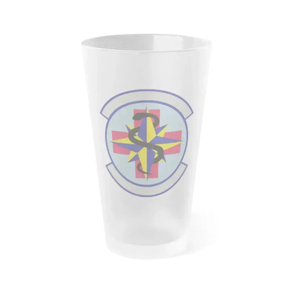 6 Healthcare Operations Squadron AMC (U.S. Air Force) Frosted Pint Glass 16oz 16oz Frosted - Go Mug Yourself