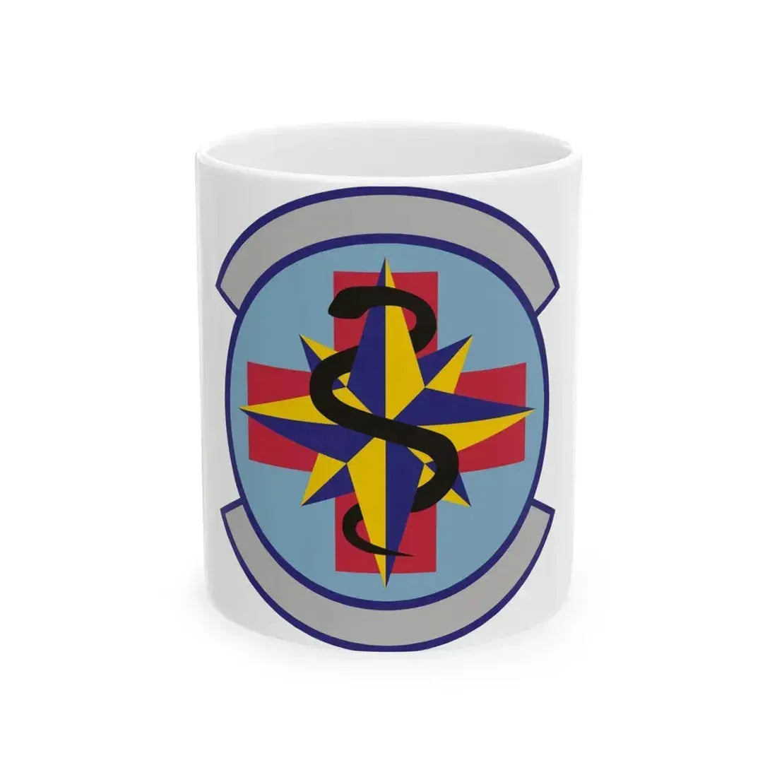 6 Healthcare Operations Squadron AMC (U.S. Air Force) White Coffee Mug 11oz - Go Mug Yourself