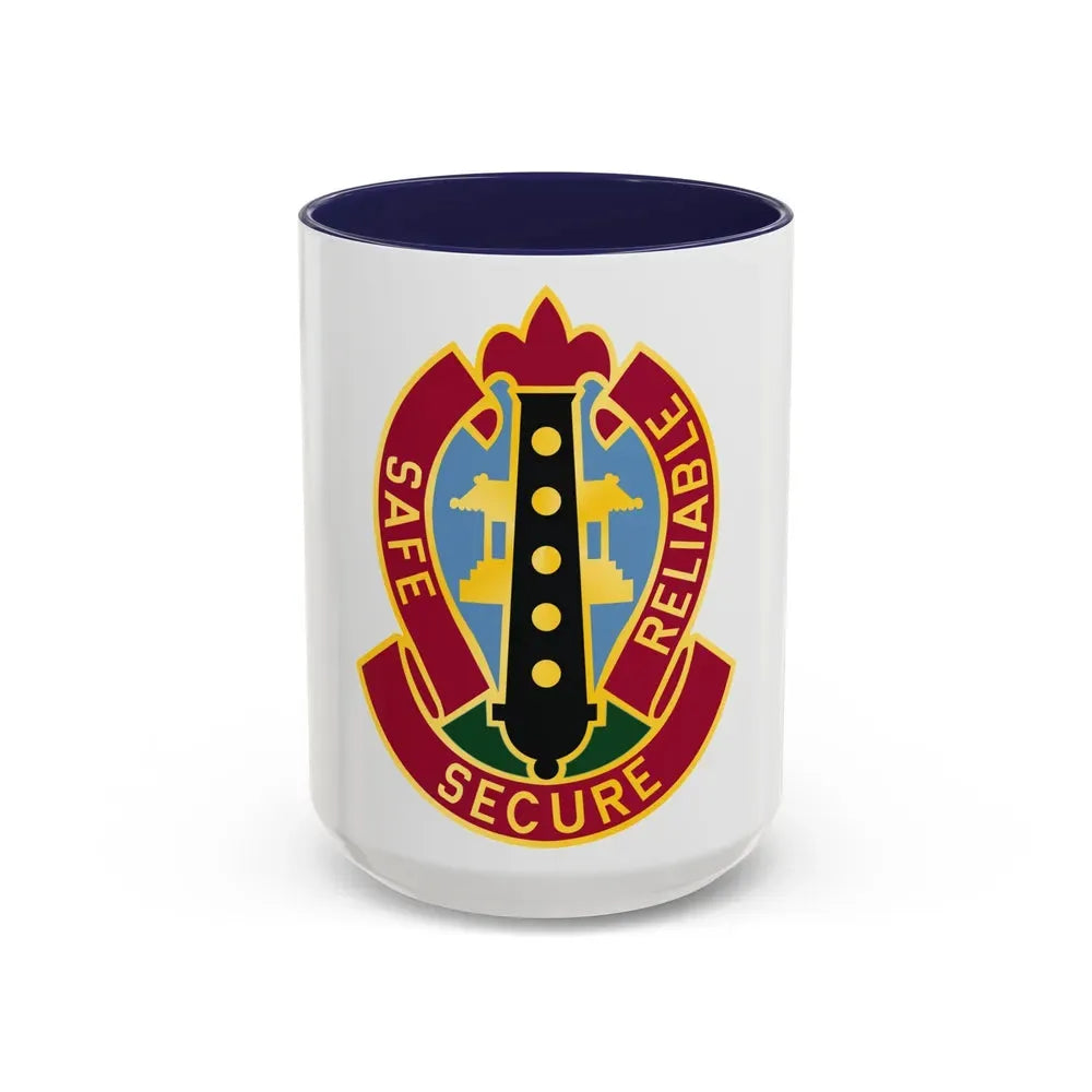 6 Ordnance Battalion (U.S. Army) Accent Coffee Mug 15oz Navy - Go Mug Yourself