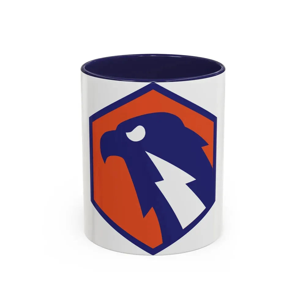 6 Signal Command (U.S. Army) Accent Coffee Mug 11oz Navy - Go Mug Yourself