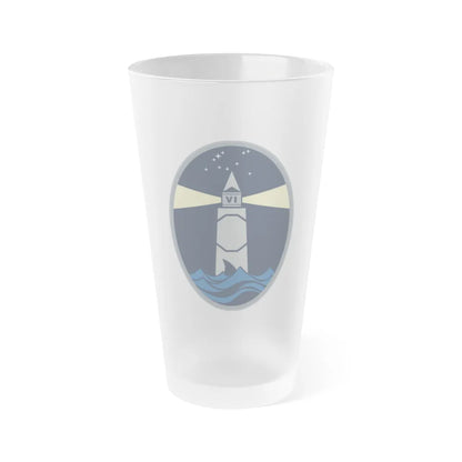 6 Space Warning Squadron (U.S. Space Force) Frosted Pint Glass 16oz-Go Mug Yourself