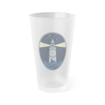 6 Space Warning Squadron (U.S. Space Force) Frosted Pint Glass 16oz Default Title - Go Mug Yourself