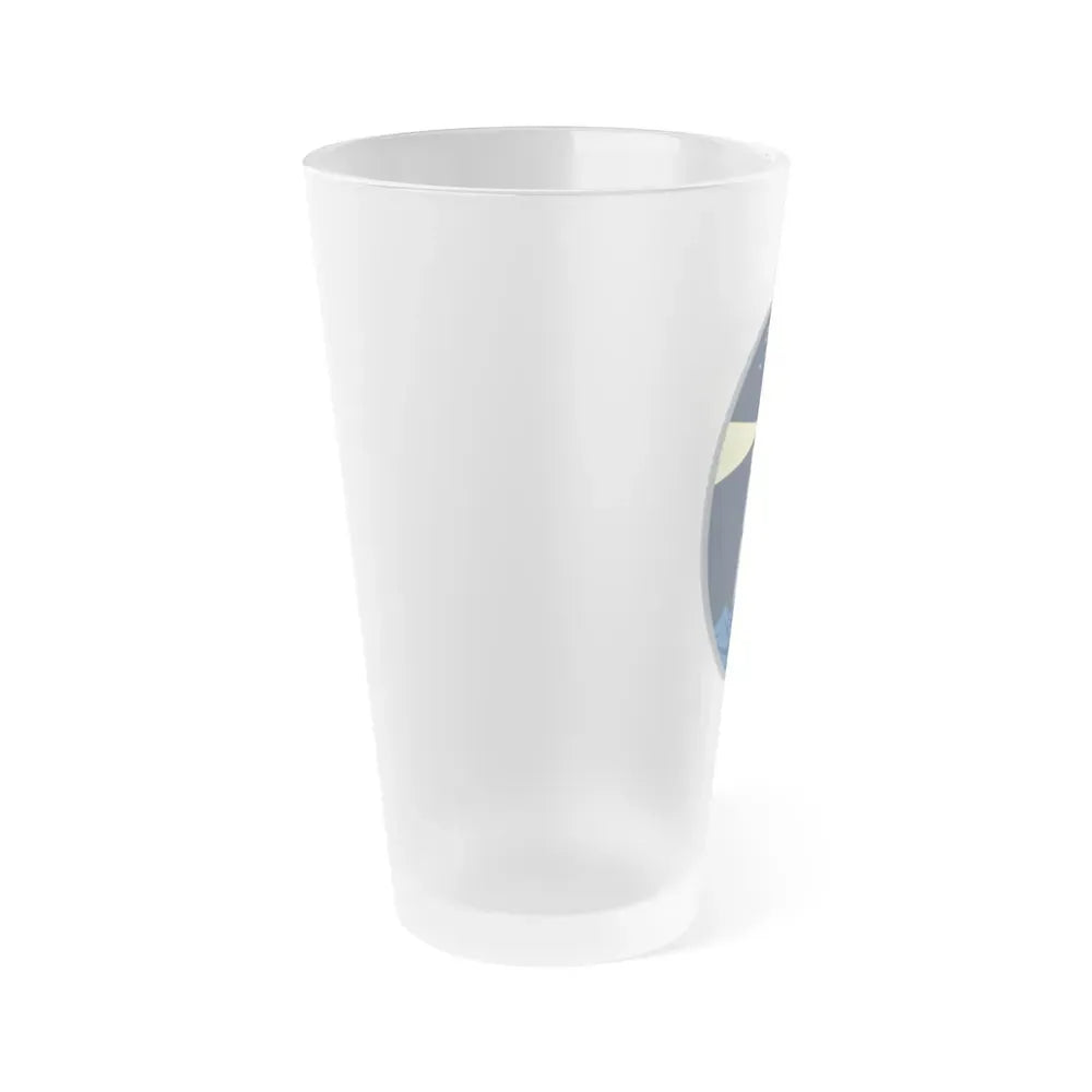 6 Space Warning Squadron (U.S. Space Force) Frosted Pint Glass 16oz - Go Mug Yourself