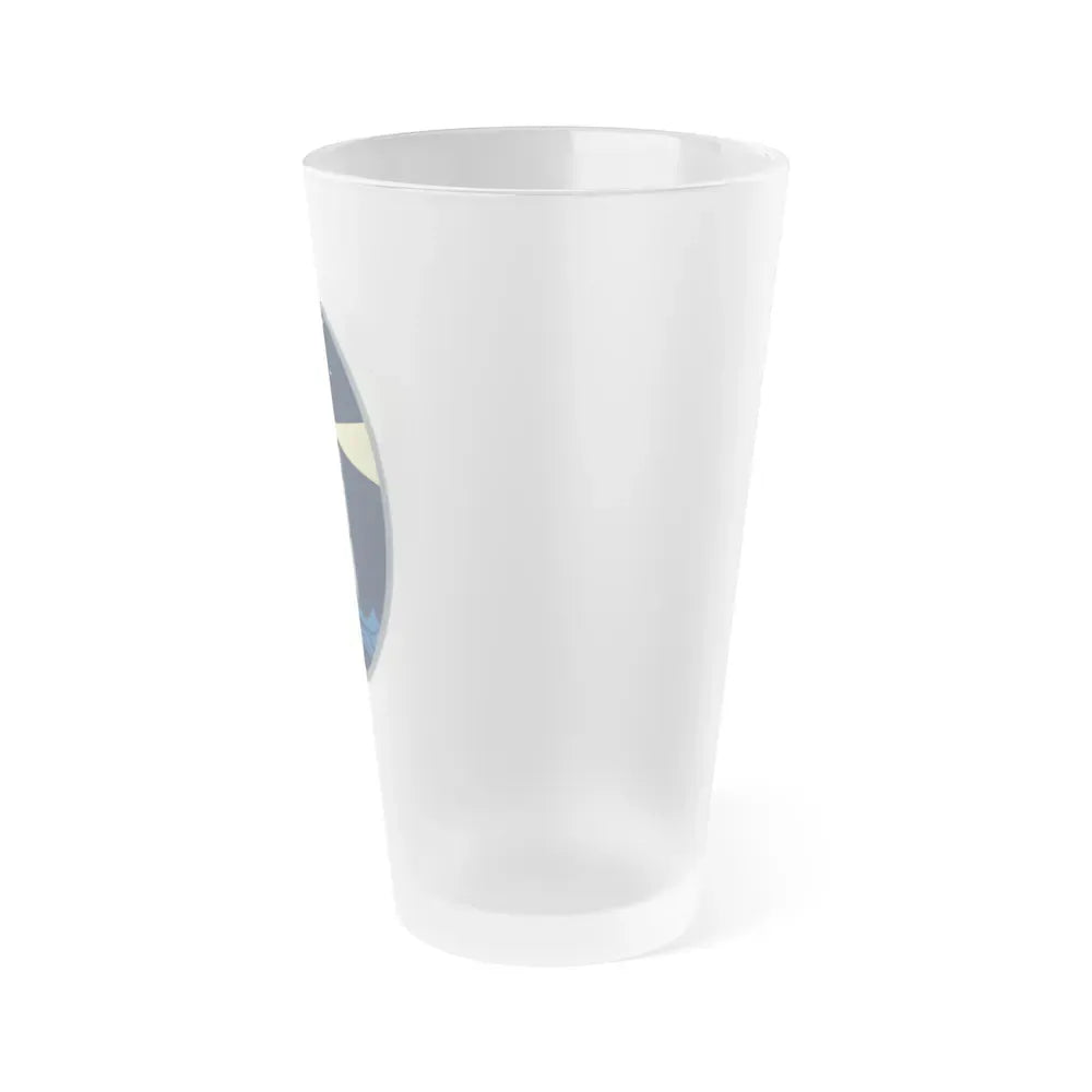 6 Space Warning Squadron (U.S. Space Force) Frosted Pint Glass 16oz - Go Mug Yourself