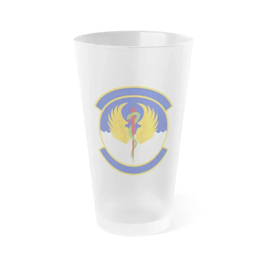 60 Operational Medical Readiness Squadron (U.S. Air Force) Frosted Pint Glass 16oz 16oz Frosted - Go Mug Yourself
