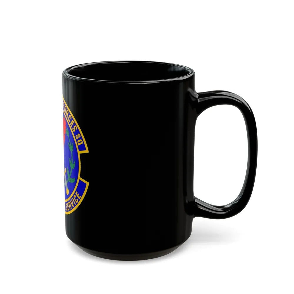 60 Security Forces Squadron AMC (U.S. Air Force) Black Coffee Mug-Go Mug Yourself