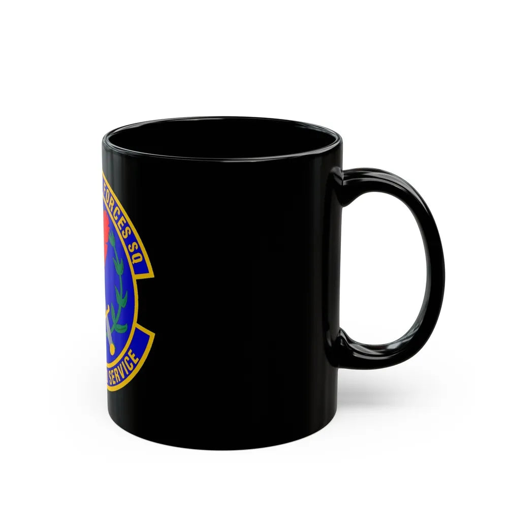 60 Security Forces Squadron AMC (U.S. Air Force) Black Coffee Mug-Go Mug Yourself