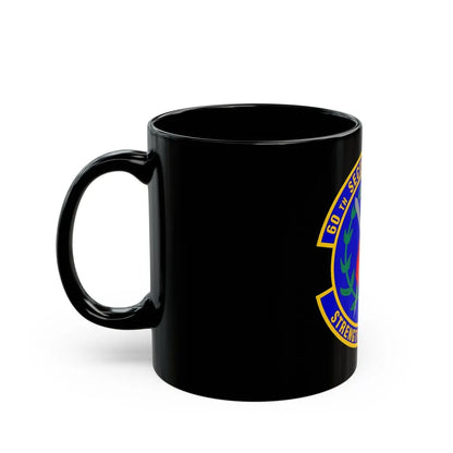 60 Security Forces Squadron AMC (U.S. Air Force) Black Coffee Mug-Go Mug Yourself