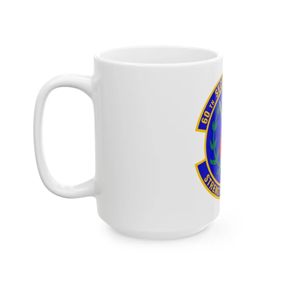 60 Security Forces Squadron AMC (U.S. Air Force) White Coffee Mug-Go Mug Yourself