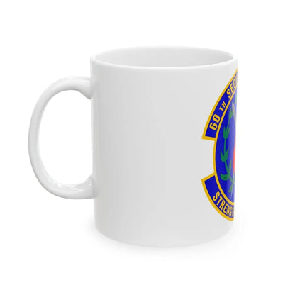 60 Security Forces Squadron AMC (U.S. Air Force) White Coffee Mug-Go Mug Yourself