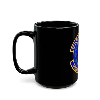 60 Security Forces Squadron AMC (U.S. Air Force) Black Coffee Mug - Go Mug Yourself