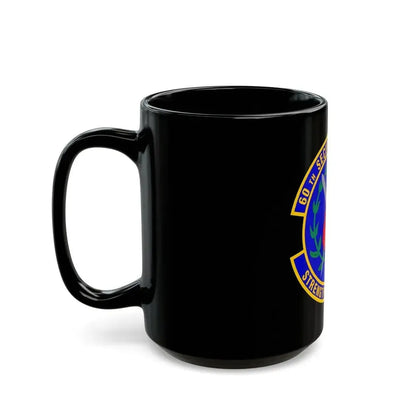 60 Security Forces Squadron AMC (U.S. Air Force) Black Coffee Mug - Go Mug Yourself