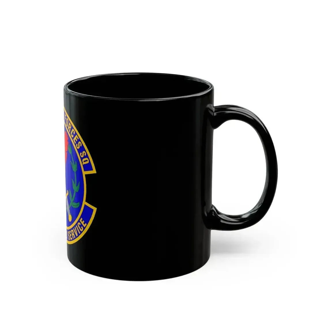 60 Security Forces Squadron AMC (U.S. Air Force) Black Coffee Mug - Go Mug Yourself