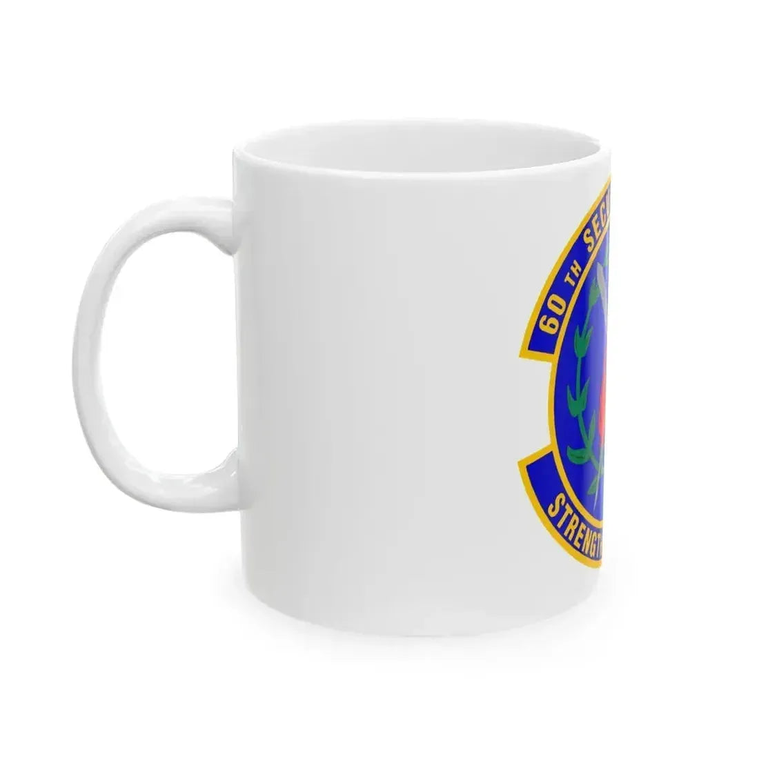 60 Security Forces Squadron AMC (U.S. Air Force) White Coffee Mug - Go Mug Yourself