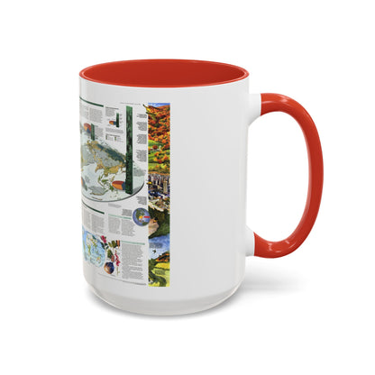 World Map - Biodiversity (1999) (Map) Accent Coffee Mug