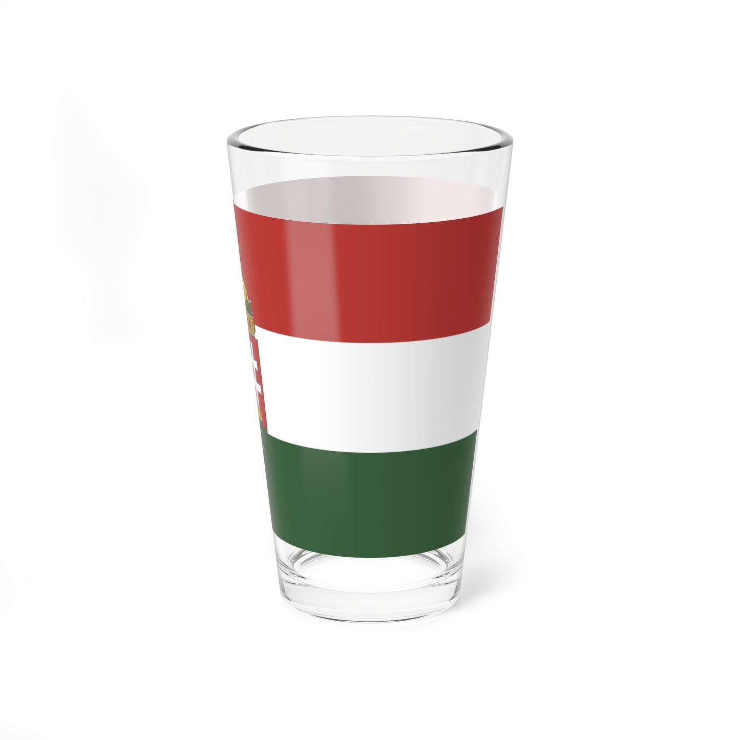 State Flag of Hungary 1995 proposal 1-2 aspect ratio (Hungary) Pint Glass 16oz