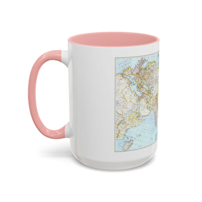 Asia and Adjacent Areas (1942) (Map) Accent Coffee Mug