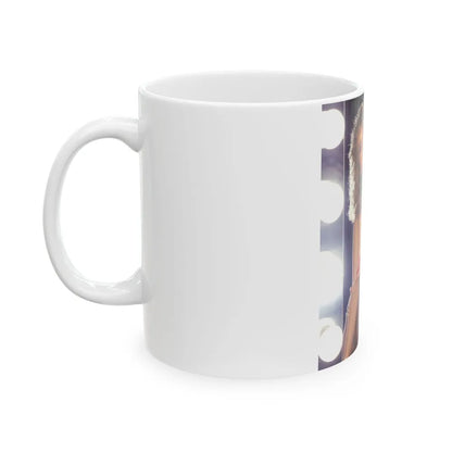 Linda Blair #268 - Partially Topless (Vintage Female Icon) White Coffee Mug-Go Mug Yourself