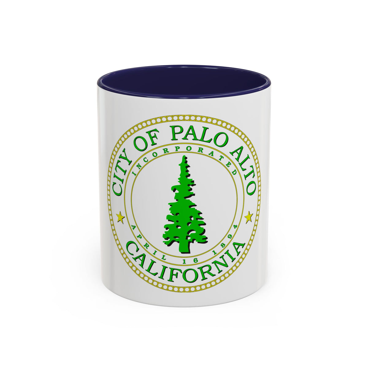 Seal of Palo Alto California - Accent Coffee Mug