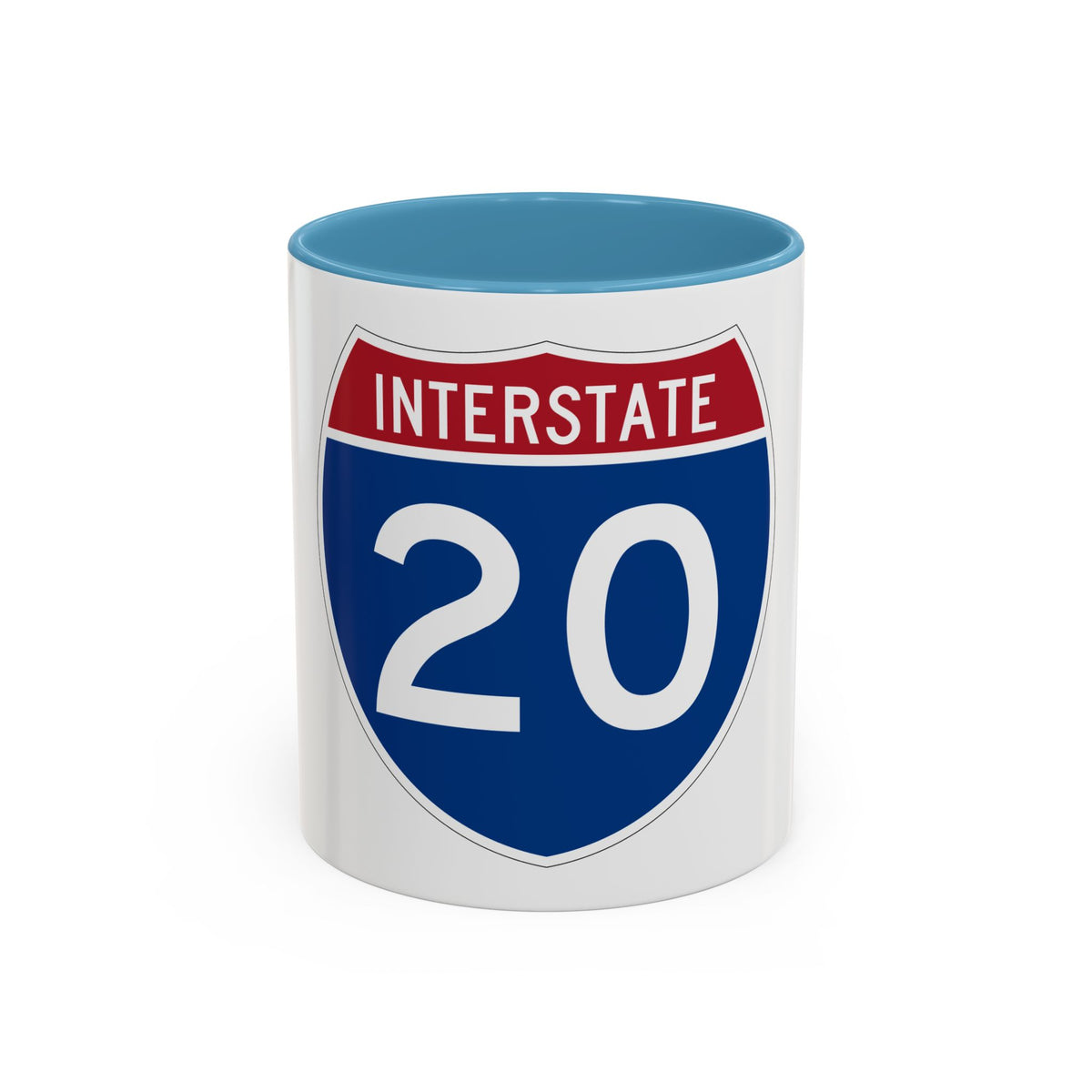 Interstate 20 (U.S. Highways) Accent Coffee Mug