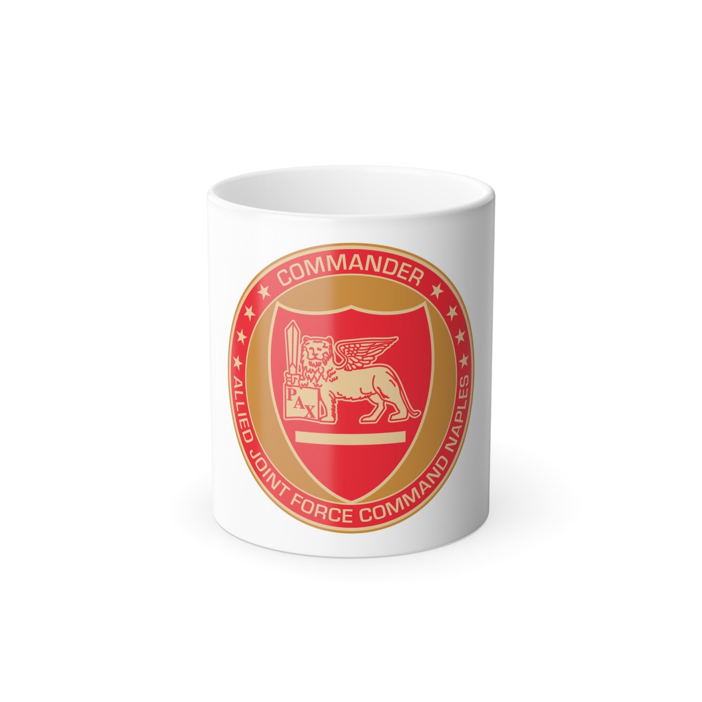 CAJFC Naples Commander Allied Joint Forces (U.S. Navy) Color Changing Mug 11oz