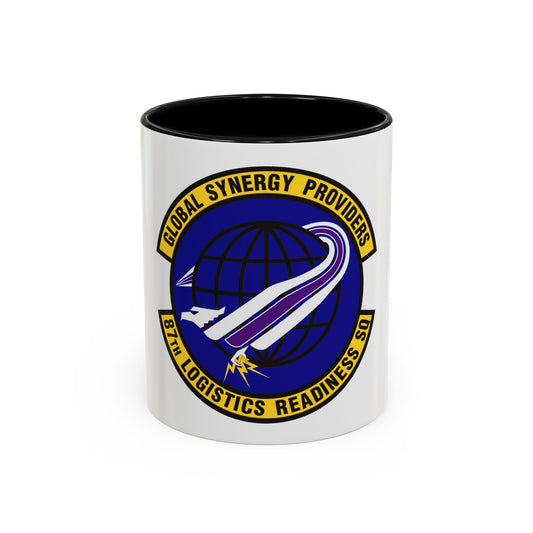 87 Logistics Readiness Squadron AMC (U.S. Air Force) Accent Coffee Mug