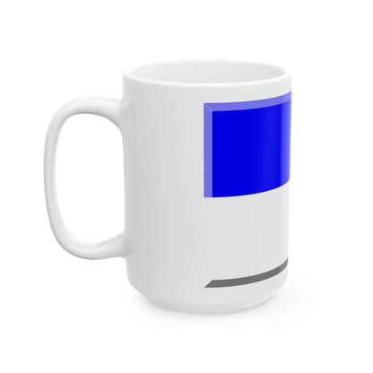 600px Bandera de Millonarios (Colombia) White Coffee Mug - Go Mug Yourself