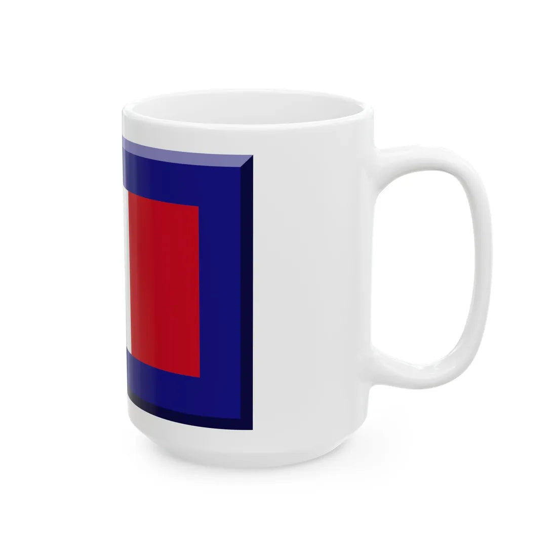 600px HEX-161384 border French tricolour (France) White Coffee Mug - Go Mug Yourself