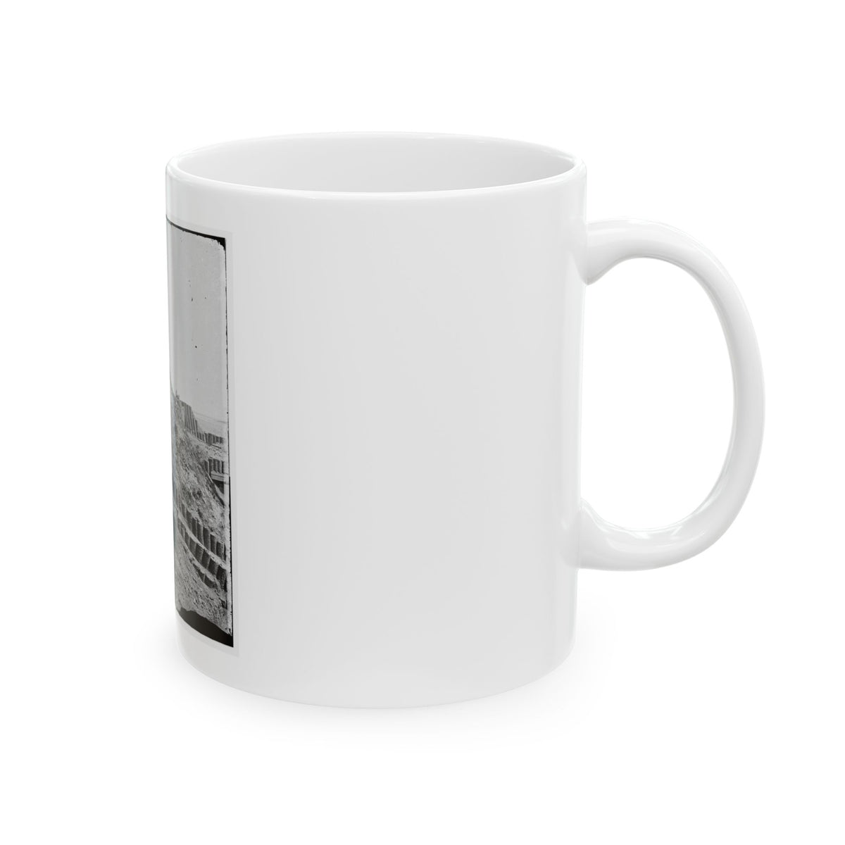Charleston, S.C. Beacon On Parapet Of Fort Sumter (U.S. Civil War) White Coffee Mug