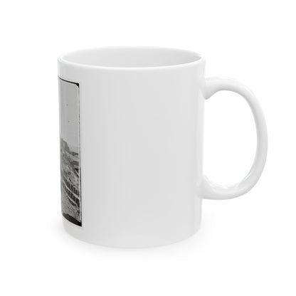 Charleston, S.C. Beacon On Parapet Of Fort Sumter (U.S. Civil War) White Coffee Mug