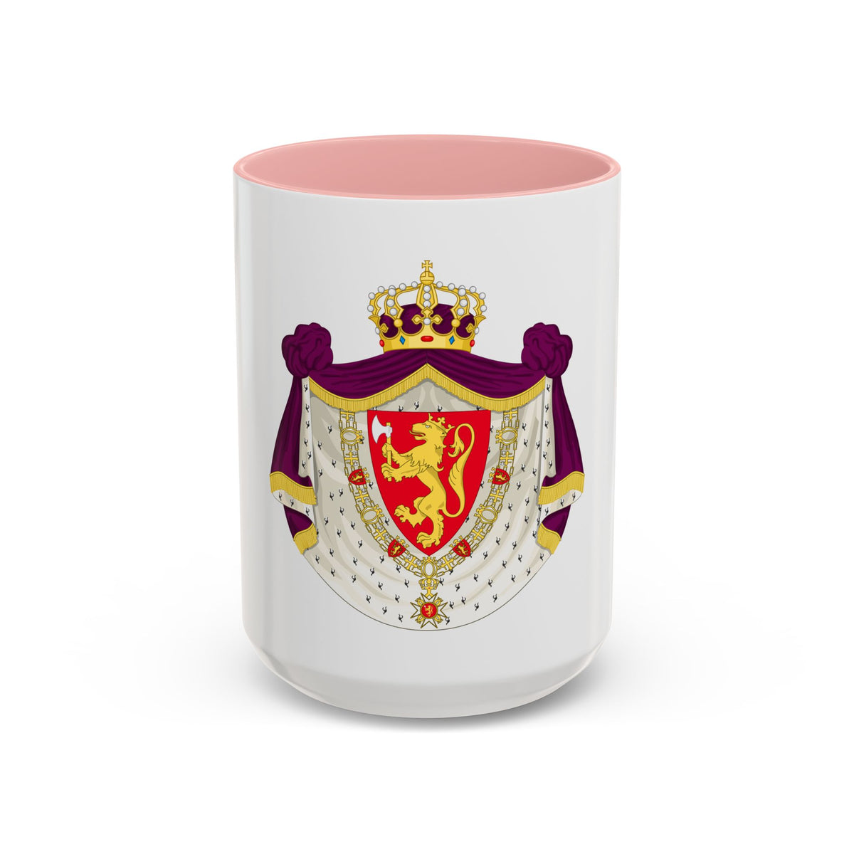 Greater royal coat of arms of Norway - Accent Coffee Mug