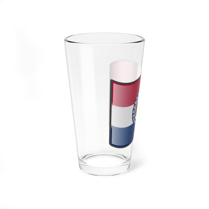 Nuvola Missouri flag (United States) Pint Glass 16oz