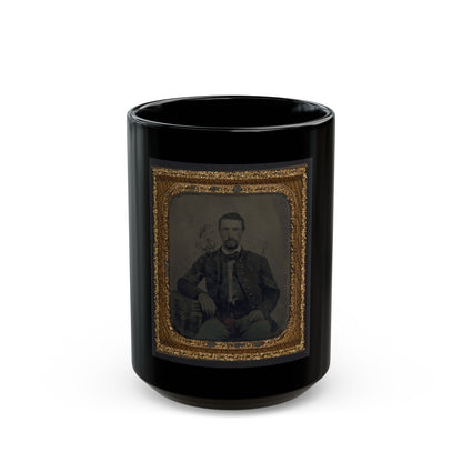 Sergeant B. F. Smith Of Company B, 52nd Virginia Infantry Regiment, And Company F, 1st Virginia Cavalry Regiment (U.S. Civil War) Black Coffee Mug