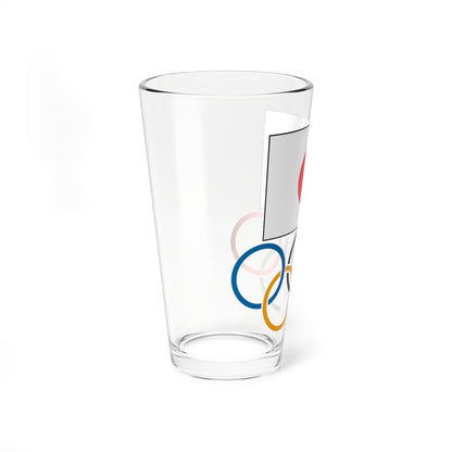 Japanese Olympic Committee logo (Japan) Pint Glass 16oz