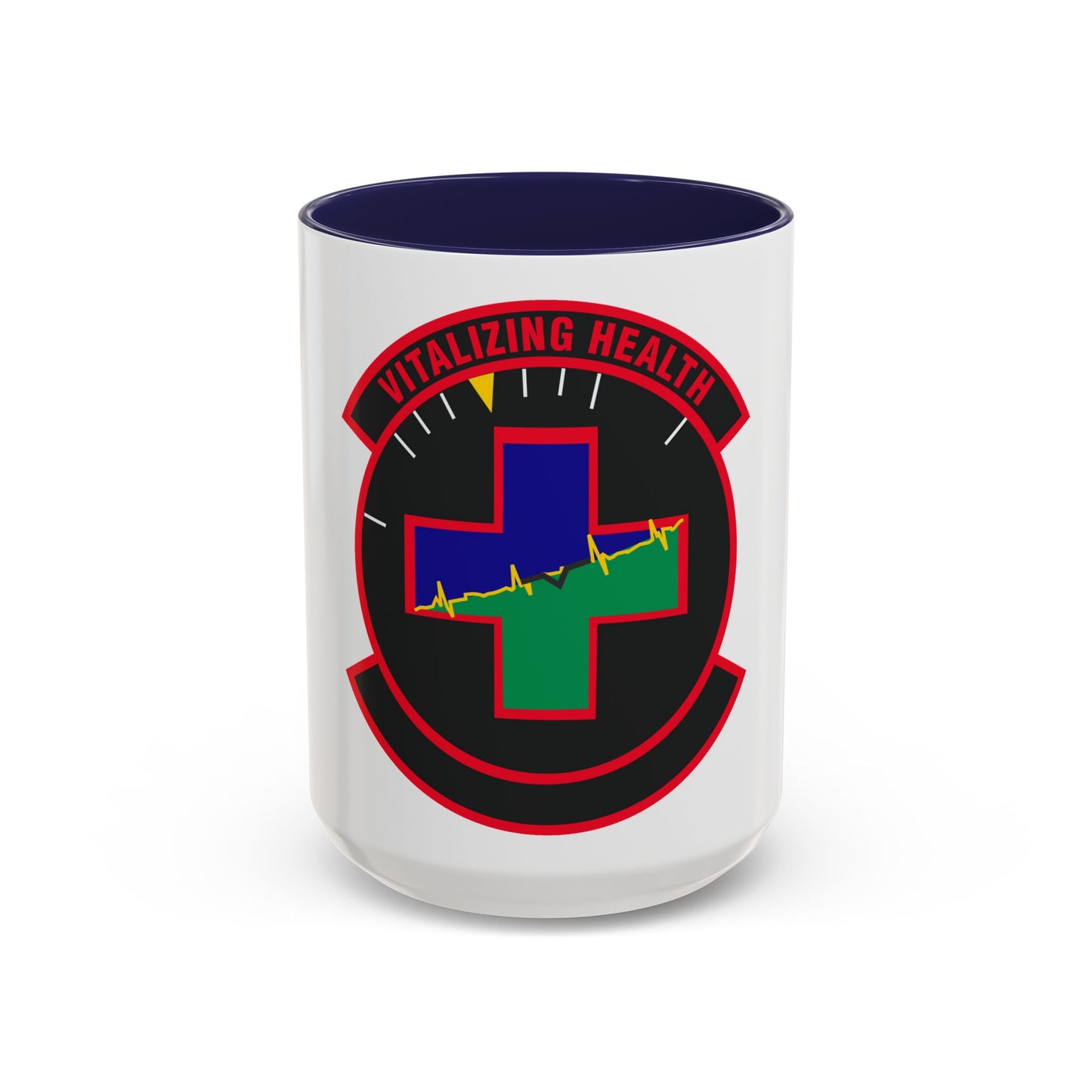 628 Healthcare Operations Squadron AMC (U.S. Air Force) Accent Coffee Mug
