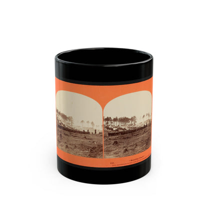 Mounting Guard  001 (U.S. Civil War) Black Coffee Mug