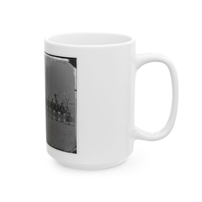 Washington, D.C. Noncommissioned Officers Of Company H, 10th Veteran Reserve Corps, At Washington Circle (U.S. Civil War) White Coffee Mug