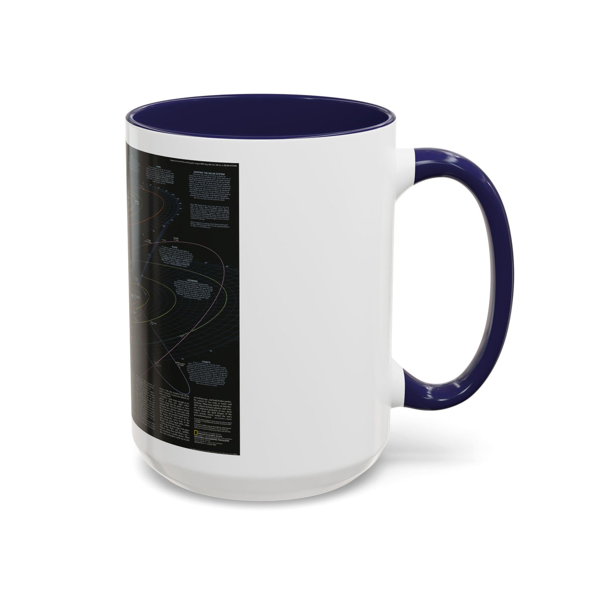 Space - Solar System- Our Sun's Family (1990) (Map) Accent Coffee Mug
