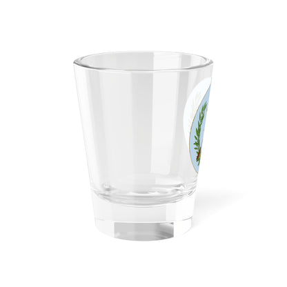 Coat of arms of Guatemala with background (Guatemala) (Coat of Arms) Shot Glass 1.5oz