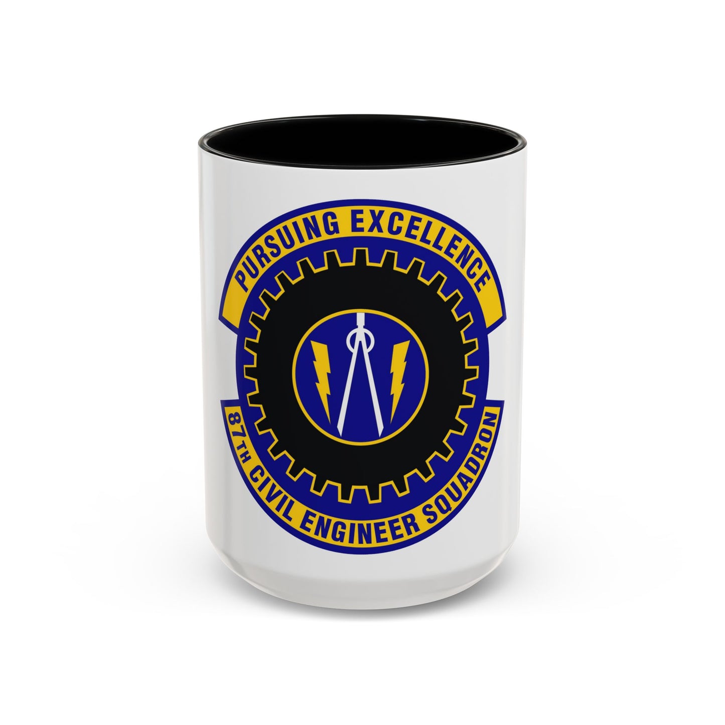 87th Civil Engineer Squadron (U.S. Air Force) Accent Coffee Mug