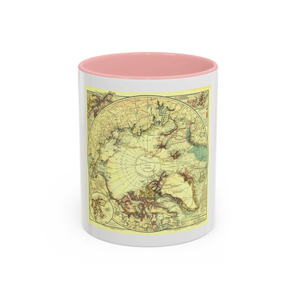 North Pole (1907) (Map) Accent Coffee Mug