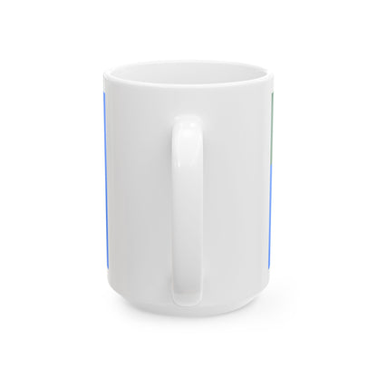 Naval Jack of Algeria - White Coffee Mug